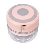 (pink)HAOX Mini Chopper Easy Cleaning Mini Electric Chopper Compact Portable