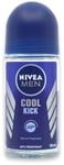 Nivea Men Cool Kick Antiperspirant Deodorant Roll-On 50ml X 1