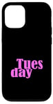 Coque pour iPhone 12/12 Pro Pink Graphic Mardi Jour de la semaine Rose Graphic