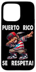 Coque pour iPhone 15 Pro Max Drapeau de Porto Rico Se Respeta Taino Dab Boricua Protest PR