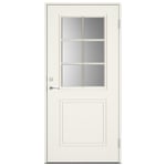 Swedoor ytterdør C8011 Hvit S0502-Y Cotswold glass 90 x 200 høyre