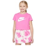 T-shirt enfant Nike  TEE-SHIRT CROP ROSE FUTURA - PLAYFUL PINK - XS