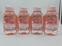 4 X Micellar Rose Cleansing Water For Dull Skin 100ml, Glow Boosting Face