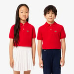 Lacoste Polo en Petit Piqué Taille 3 ans Rouge