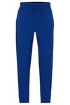 BOSS Mens Hadiko 1 Cotton-blend tracksuit bottoms with side-stripe tape