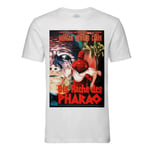 T-Shirt Homme Col Rond Die Rache Des Pharao Vieille Affiche Allemande De Film Rétro Poster Cinéma Vintage Horreur