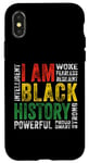 Coque pour iPhone X/XS Mois de l'histoire des Noirs Je suis Black History Afro-American