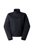 THE NORTH FACE Women's Mock Neck Sweatshirt, Tnf Black Heather, L