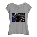 T-Shirt Femme Col Echancré Champion Celebration Vainqueur Rafael Nadal Tennis Superstar Sport