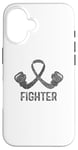 Coque pour iPhone 16 Combattant de sensibilisation au cancer du cerveau