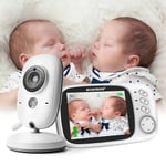 2.4GHz Digital Wireless Baby Monitor 2-Way Talk Night Vision Video Audio Camera