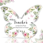 HULALA Teacher Gifts For Women Thank You Teacher Gifts Acrylic Teacher Plaque Teacher Appreciation Gifts Teacher Leaving Gifts End Of Term A Great Teacher Is Hard To Find And Impossible To Forget