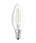 Osram LED Star Classic klar kertepære E14 2,5W