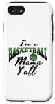 Coque pour iPhone SE (2020) / 7 / 8 Southern Moms Cadeau fantaisie pour mère Motif basketball Vert et noir