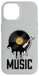 Coque pour iPhone 14 Musique Disque Vinyle Tenue Rétro Pour Musiciens Et Concerts