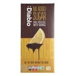 Diablo Sugar Free Diablo Dark Chocolate Bar with Orange 75g-3 Pack