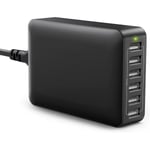 USB-laddare, 6 portar 60W USB-laddningsstation