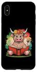 Coque pour iPhone XS Max Livre de classement de la ferme Motif vache écossaise Highland