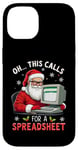 Coque pour iPhone 14 This Calls for a Spreadsheet Pull de Noël moche et amusant