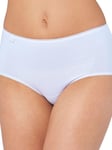 Sloggi Womens 24/7 Cotton Midi 3 Pack Briefs - White - Size 5XL