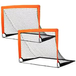 4ft x 3ft Bärbar Fotbollsmål Pop Up Nät för Bakgården 2 pcs