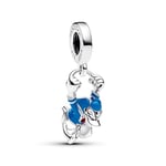 Pandora Charm pendant Disney Donald en argent sterling avec émail holographique rouge et bleu