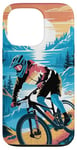 iPhone 13 Pro For Downhill Biking - Retro Mountain Bike Design Case