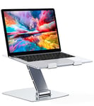 Glangeh Support Ordinateur Portable Pliable, Support PC Portable Aluminium Ergonomique, Laptop Stand Compatible avec MacBook Air Pro, XPS et Plus d'Ordinateurs Portables 10-16 Pouces