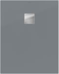 Receveur de douche 80 x 100 cm en acrylique, gris mat, Villeroy & Boch Exklusive