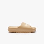 Lacoste Claquettes Serve Slide 2.0 femme Taille 35.5 Marron Clair