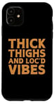 Coque pour iPhone 11 Cool Locs Mélanine Art pour femmes filles africaines dreadlocks locd