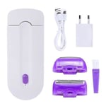 Ammattimainen kivuton karvanpoistosarja Laser Touch Epilator USB Ladattava Body Body Face Jalka Käsiparranajokone