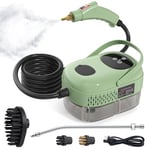 Irishom Steam Cleaners - 2500W High Pressure & High Temperature Pressurized Steam Cleaning Machine 1.1L 3 Bar Portable Handheld Steam Cleaner with 3 Brush Heads for Home Use/Car Detailing