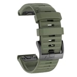 Isabake Watch Strap for Garmin Fenix 6X/6X Pro, Fenix 5X/5X Plus, Fenix 3/3 HR Accessories, QuickFit 26mm Width Band - Army Green
