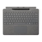 Clavier pour tablette Microsoft Clavier Signature Platine + Stylet Slim Pen 2 pour Surface Pro