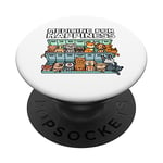 medicine for happiness pill box animals dog pals PopSockets Swappable PopGrip