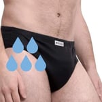 SliPss - Culotte pour incontinence urinaire - Taille XL - Couleur Noire - Absorption Moyenne jusqu’à 300ml - Équivalent à 1 Couche Jetable - Lavable et Réutilisable - Discret et Confortable - 1 Unité