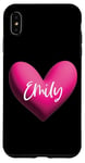 Coque pour iPhone XS Max Emily Rose Nom Cœur Amour Femme Fille Ami Personnalisé