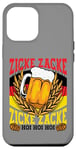 Coque pour iPhone 15 Pro Max Oktoberfest Zicke Zacke Hoi Drapeau allemand Fête