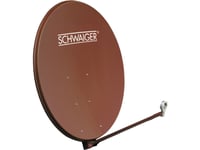 Schwaiger Satellittspeil 100Cm, Aluminium Murstein Rødt