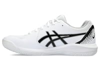ASICS Homme Gel-Dedicate 8 Padel Sneaker, White/Black, 49 EU