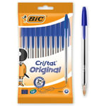 BIC Ecriture Cristal Original Stylos-Bille Pointe Moyenne 10 mm - Encre De Co...