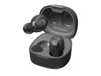 JVC Ecouteurs True Wireless Noise Cancelling, Confort et qualité sonore améliorés, Application Smartphone, Connexion Multipoints, HA-A30T2-B (Noir)