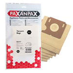 Paxanpax VB209 Lot de 5 Sacs en Papier compatibles pour Electrolux 'E51/E51N, Elite, Z2320, Z2330, Filio Z1905, Mega Boss, Mondo Plus, Z2300-Z2315, Xio Z1005-1030 Series Marron