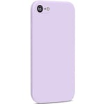 Yisica 1 Pack Silicone Coque Compatible pour iPhone SE 2020 / iPhone 8 / iPhone 7 / iPhone SE 2022, Silicone Coque avec Doublure en Microfibre Douce Protection Complète 4,7", Herbe Pourpre