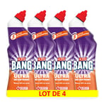 Cillit Bang Gel WC Nettoyant Surpuissant Calcaire/Toilettes 750 ml - Lot de 4