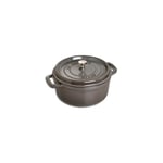 Staub La Cocotte Pata Pyöreä 24 cm, Valurauta Grafiitinharmaa 40500-246-0