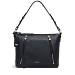 Radley Black Satchel Bag Medium Top Zip Multiway Shoulder Handbag Fountain Road