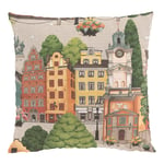 Arvidssons Textil Stortorget Orange/Multi Kuddfodral