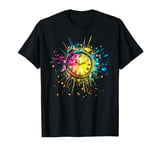 Vibrant Splash Clock Time to Celebrate T-Shirt